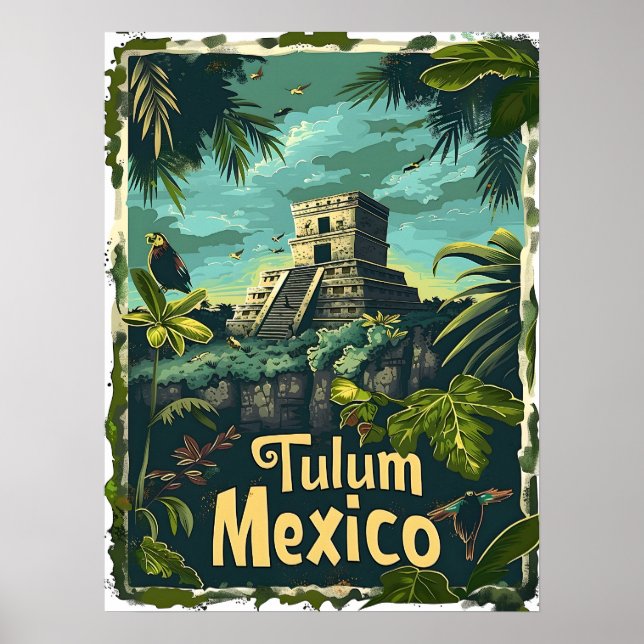 Tulum Jungle Poster (Framsidan)