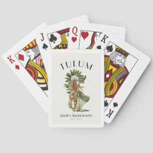 Tulum Leopard Tropisk Möhippa Helg Casinokort