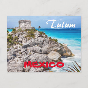 Tulum Maya Mexico Postcard Vykort