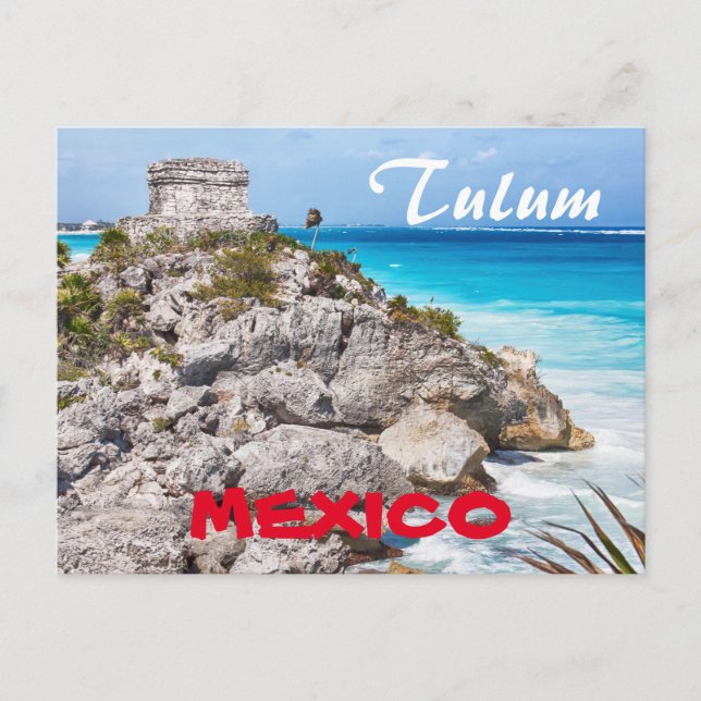 Tulum Maya Mexico Postcard Vykort (Framsida)