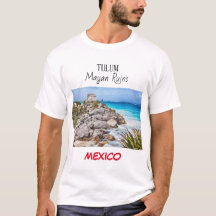 Tulum Mayan Ruins Mexico T-Shirt White