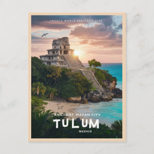 Tulum Mayan Ruins Vykort