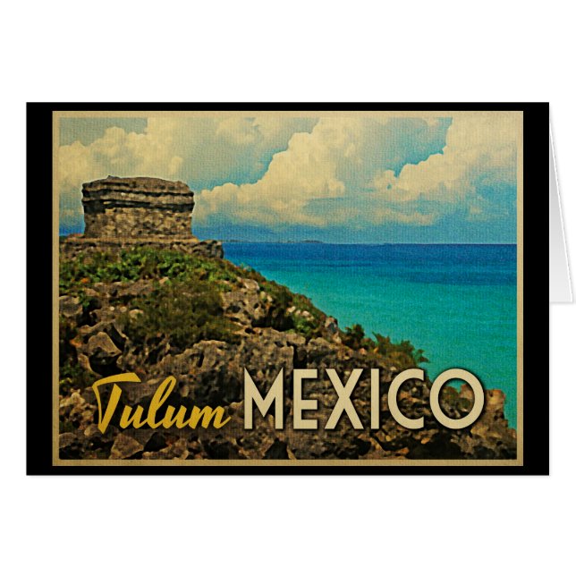 Tulum Mexico Hälsningskort (Framsidan Horizontal)