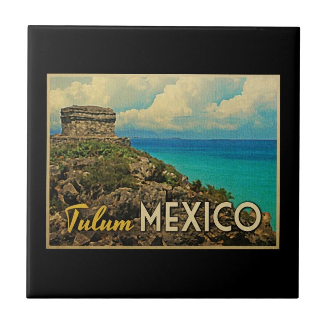 Tulum Mexico Kakelplatta (Framsidan)