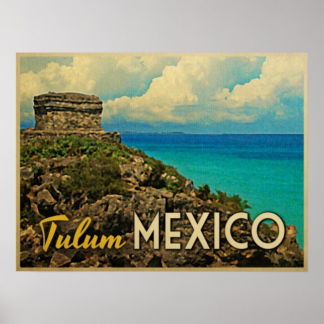 Tulum Mexico Poster (Framsidan)