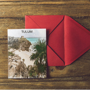 Tulum Mexico Tropical Scenery Souvenir Vykort