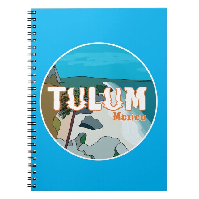 Tulum Mexico Underbar Gift Idea Anteckningsbok (Framsidan)