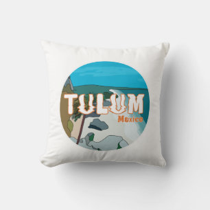 Tulum Mexico Underbar Gift Idea Kudde