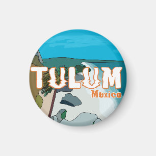 Tulum Mexico Underbar Gift Idea Magnet