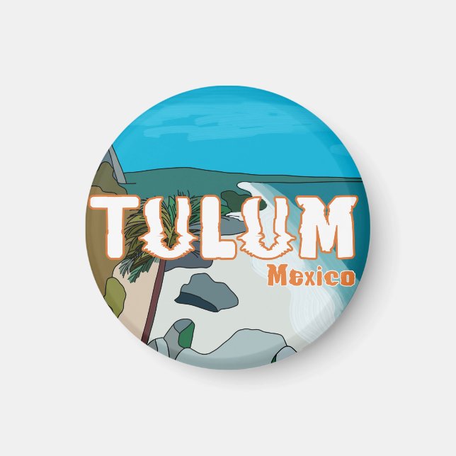 Tulum Mexico Underbar Gift Idea Magnet (Framsidan)