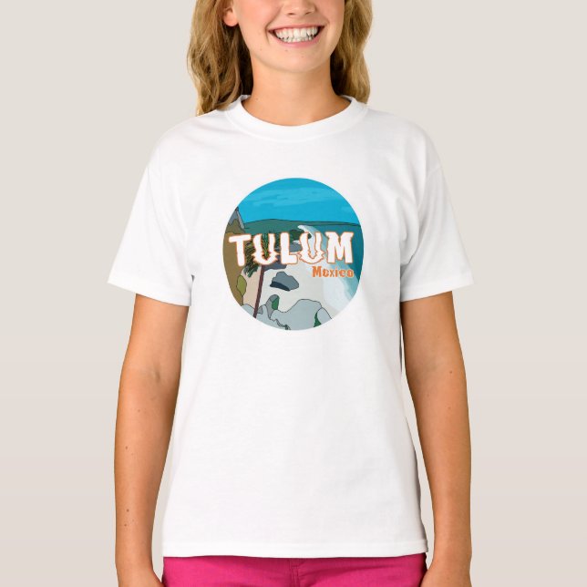 Tulum Mexico Underbar Gift Idea T Shirt (Framsida)