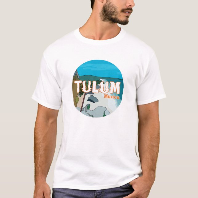 Tulum Mexico Underbar Gift Idea T Shirt (Framsida)