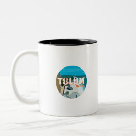 Tulum Mexico Underbar Gift Idea Två-Tonad Mugg