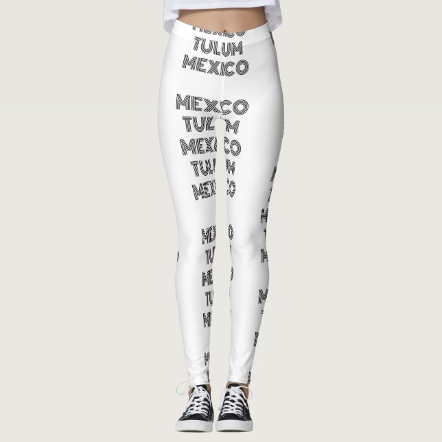 Tulum - Mexiko - himlen i världen - Favorit Leggings (Framsida)