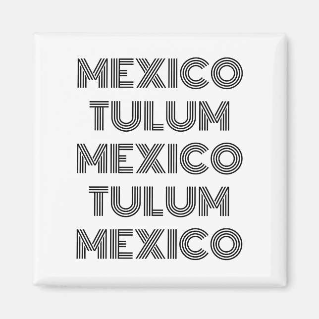 Tulum - Mexiko - himmel i världen - Favorit Magnet (Framsidan)