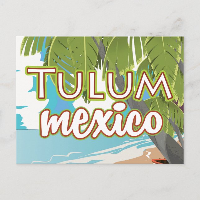 Tulum, mexiko reseresevärde vykort (Framsida)