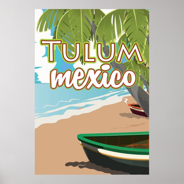 Tulum, mexiko resor affisch (Framsidan)