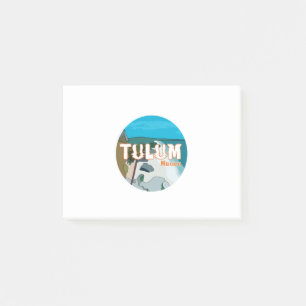 Tulum Mexiko Stor Presentidé Post-it Block