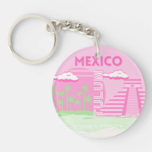 Tulum, Mexiko, Travel Art, Preppy Art, Rosa