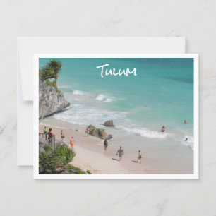 Tulum, Mexiko/ vacker strand Vykort