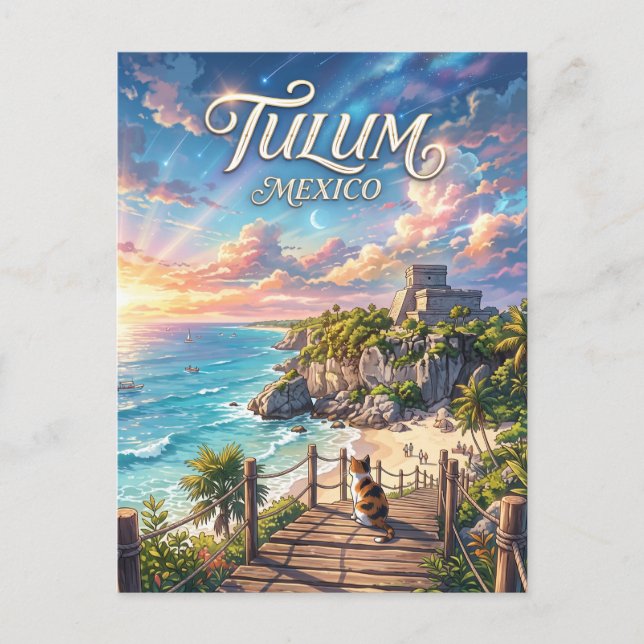 Tulum Mexiko Vykort (Framsida)