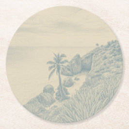 Tulum Pappersunderlägg Underlägg Papper Rund