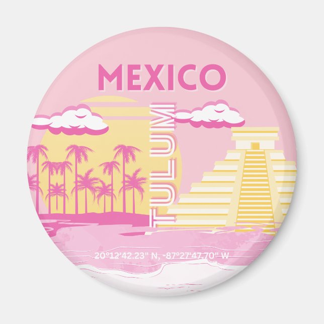 Tulum, Reskonst, Preppy konst, Rosa Magnet (Framsidan)