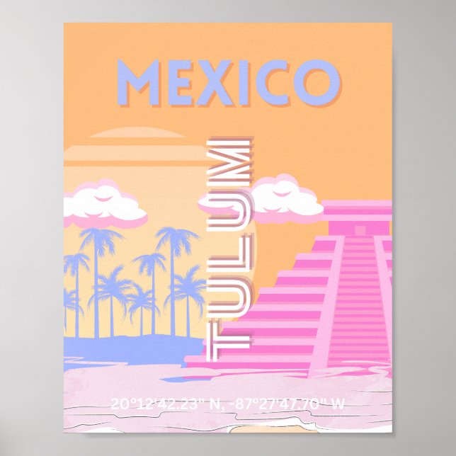 Tulum, Reskonst, Preppy Poster (Framsidan)