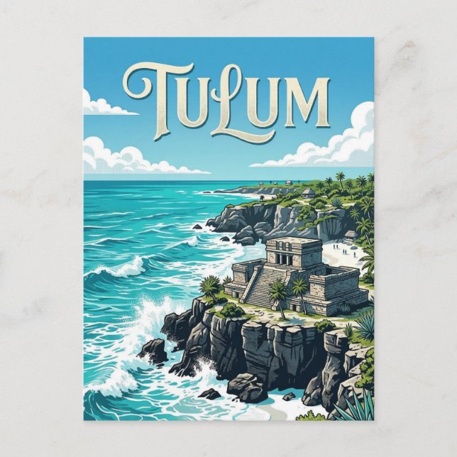 Tulum-ruinerna Vykort (Framsida)