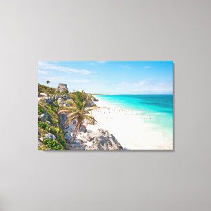 Tulum strand canvastryck