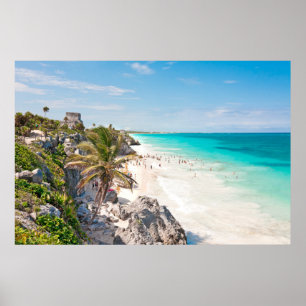 Tulum strand poster