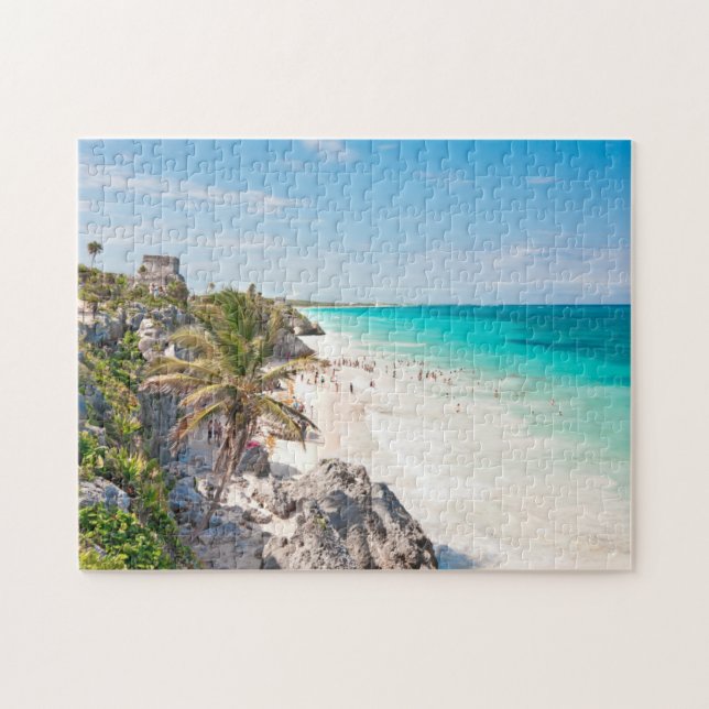 Tulum strand pussel (Horisontell)