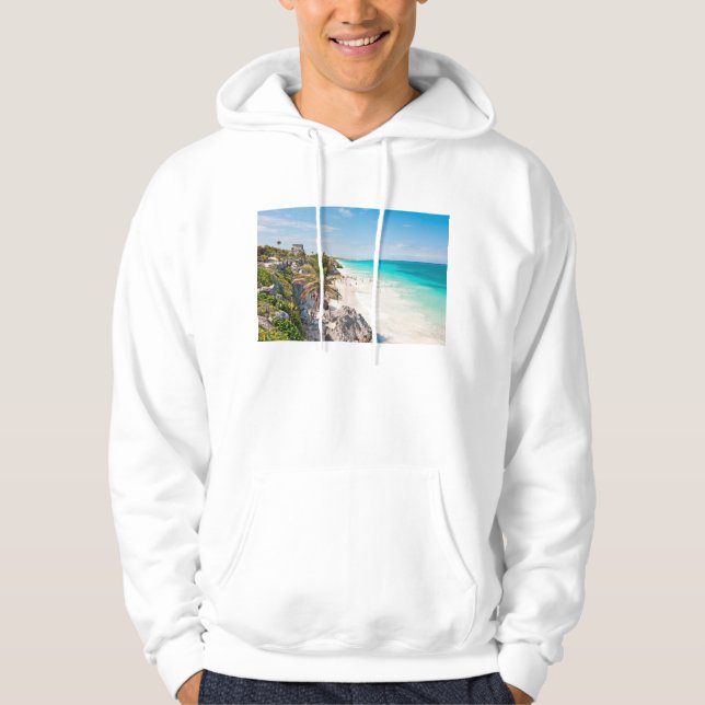 Tulum strand sweatshirt med luva (Framsida)