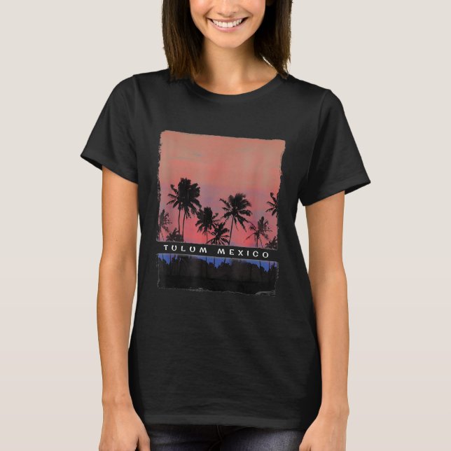 Tulum Tshirt Mexico Shirt Ocean Tee Manar Women Ki (Framsida)