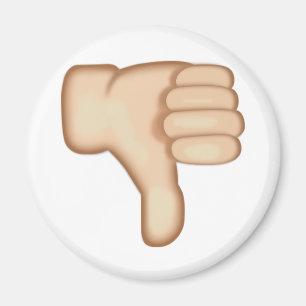 Tum besegrar undertecknar Emoji Magnet