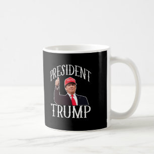 Tum för presidentDonald Trump röda hatt upp Kaffemugg