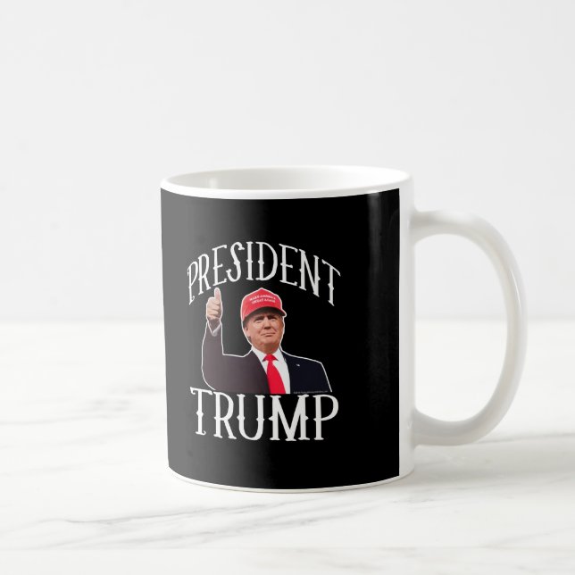 Tum för presidentDonald Trump röda hatt upp Kaffemugg (Höger)