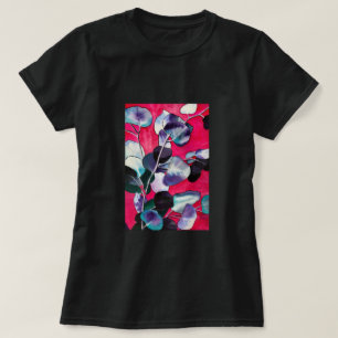 Tum löv vattenfärgsdel t shirt