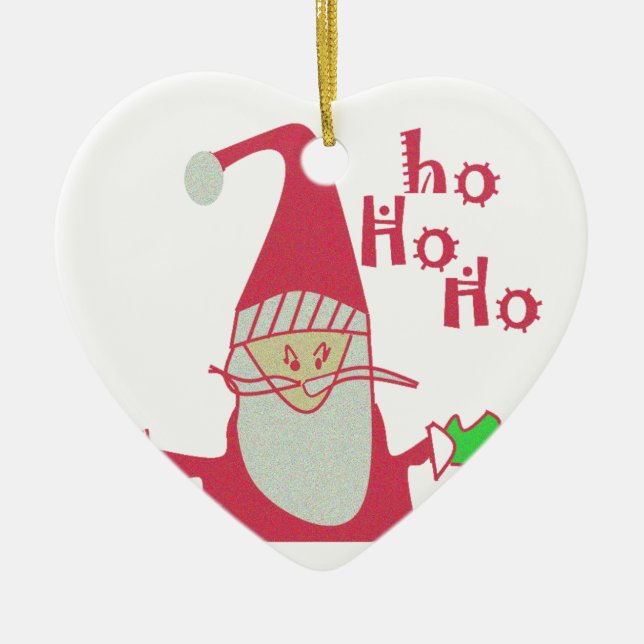 Tum Tecknad Mouse Santa Collection. Julgransprydnad Keramik (Framsidan)
