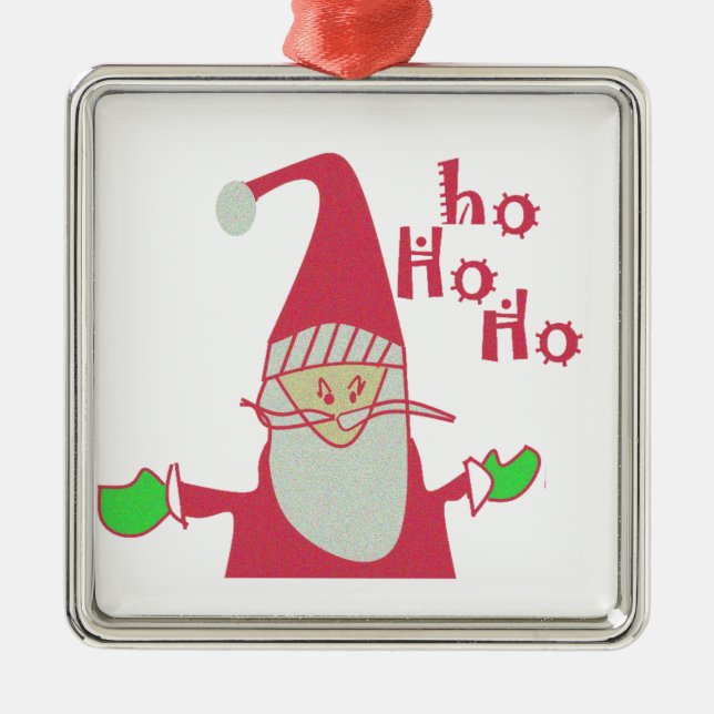 Tum Tecknad Mouse Santa Collection. Julgransprydnad Metall (Framsidan)