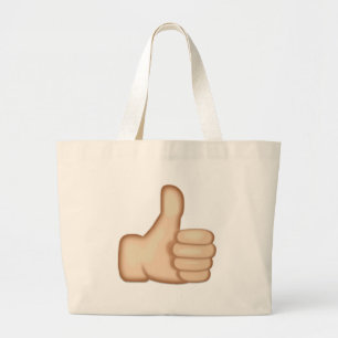Tum undertecknar upp Emoji Jumbo Tygkasse