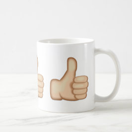 Tum undertecknar upp Emoji Kaffemugg