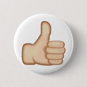 Tum undertecknar upp Emoji Knapp