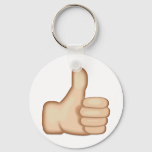 Tum undertecknar upp Emoji Nyckelring