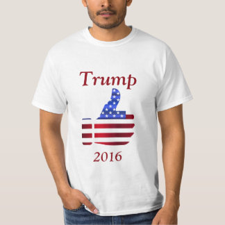 Tum Up den amerikanska flagganDonald Trump T-tröja T-shirt
