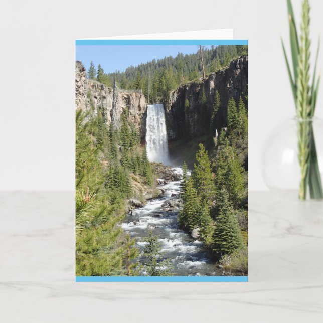 Tumalo Falls, Bend, Oregon Kort (Framsida)
