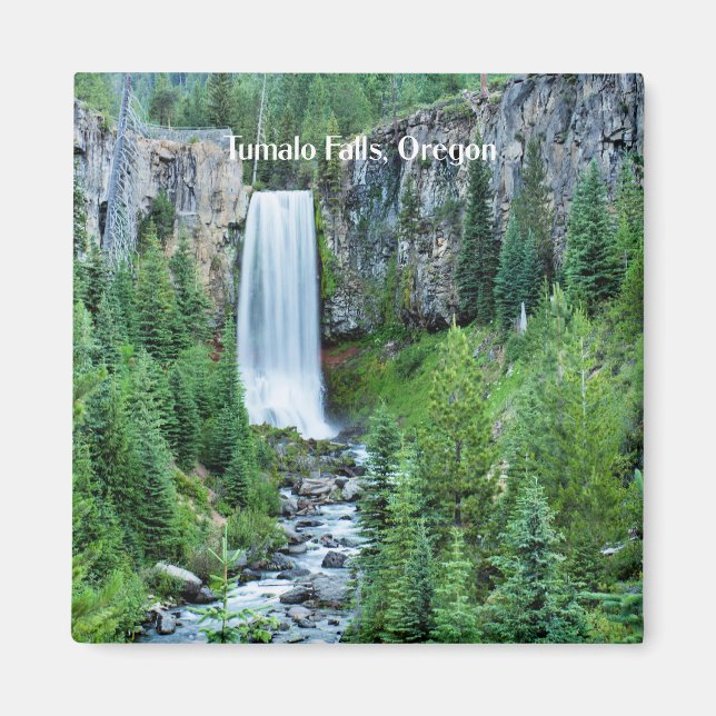 Tumalo Falls, Oregon-fotot Magnet (Framsidan)