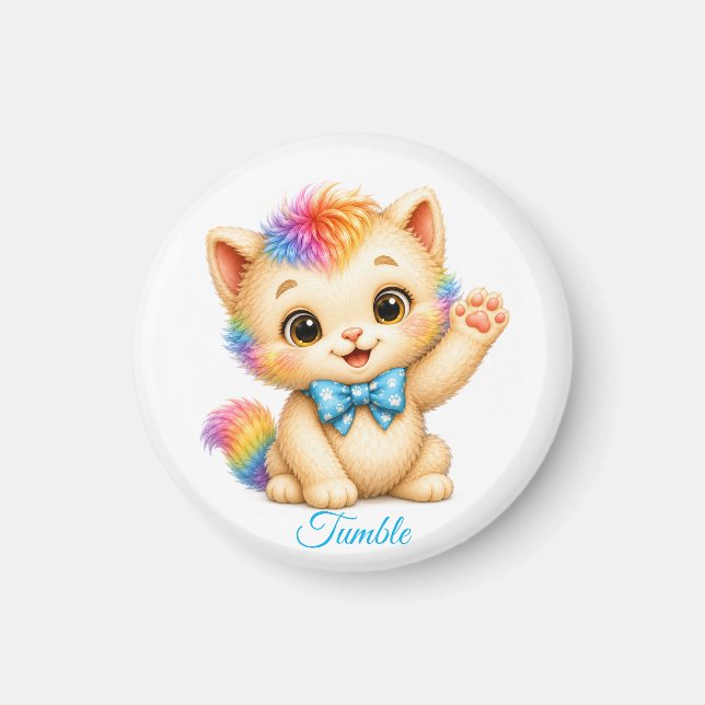 Tumble den lilla kattmagneten magnet (Framsidan)