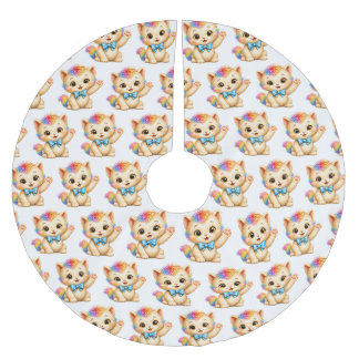 Tumble the Kitten julgran Julskynke Julgransmatta Borstad Polyester