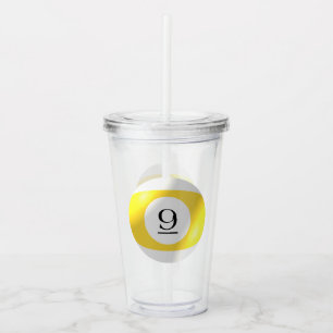 Tumbler - Billiards - 9 Boll Take Away Mugg